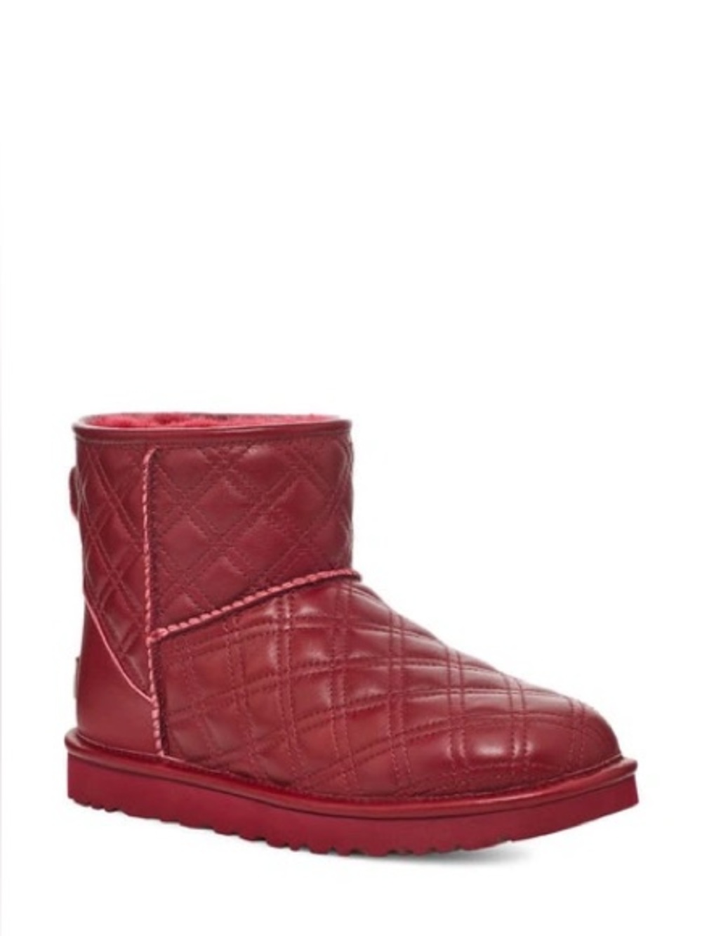 NWT UGG  Classic Mini II Quilted Genuine Shearling Lined Bootie